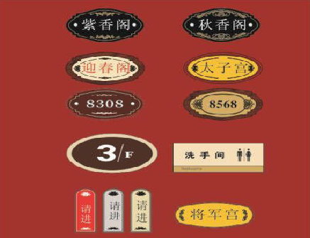 织金门牌设计制作三要素。