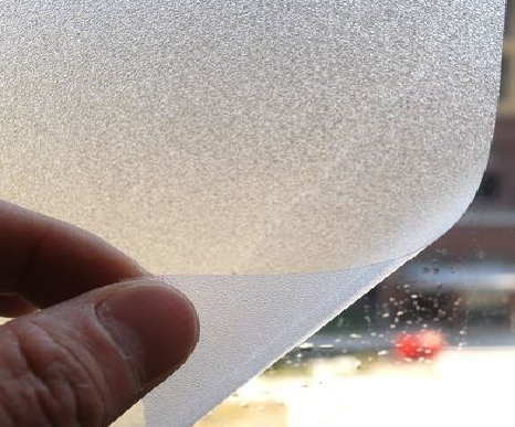 织金玻璃门外面粘广告用什么材料好？